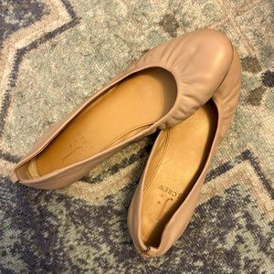 Jcrew beige ballet flats